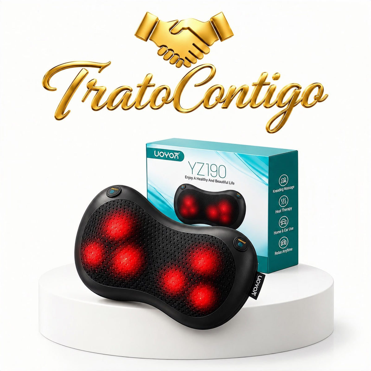 Cojín Masajeador Portátil • Shiatsu YZ169 YoYox