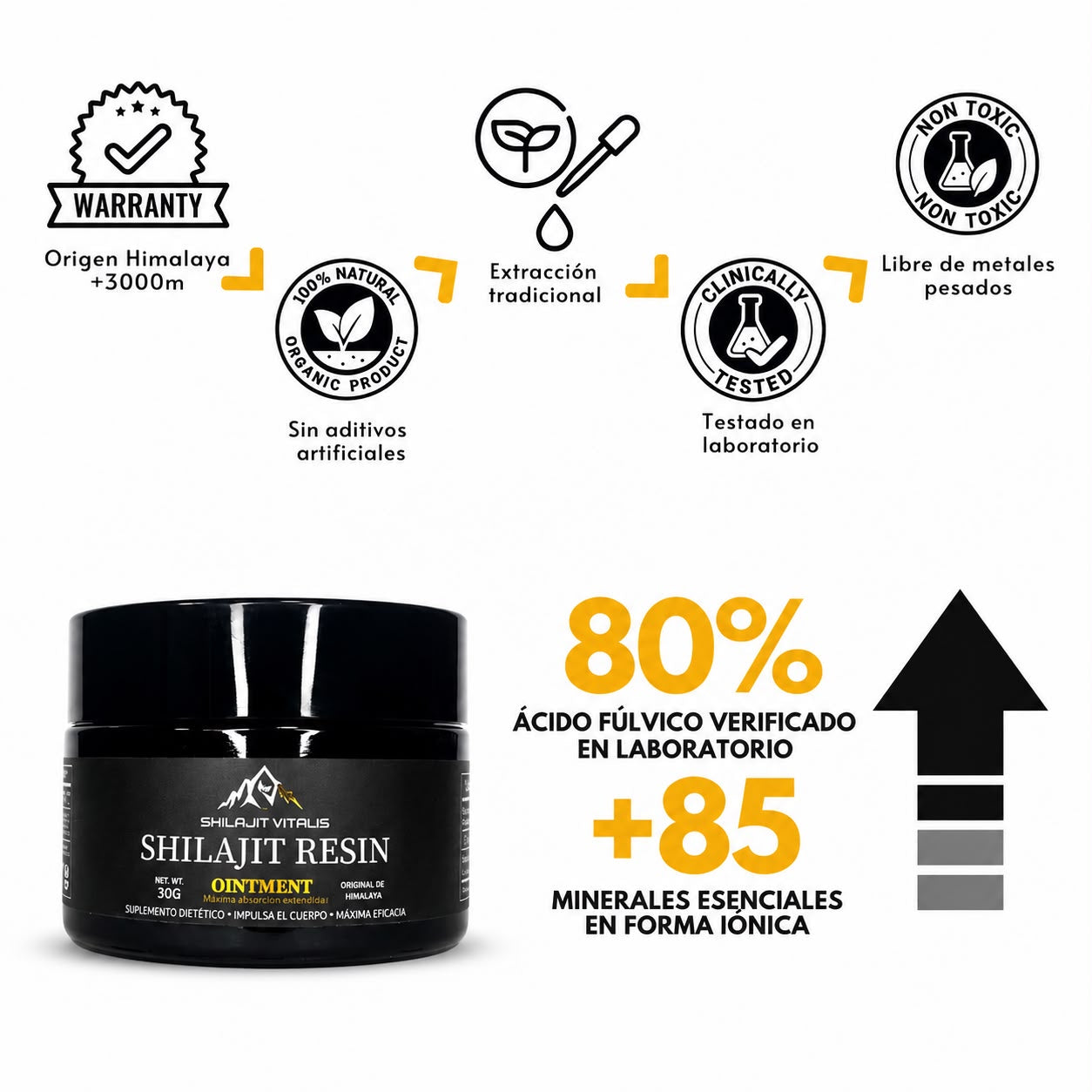 SHILAJIT ORO RESINA DE ALTA PUREZA  DEL HIMALAYA 🗻SE TU MEJOR VERSIÓN 🔥