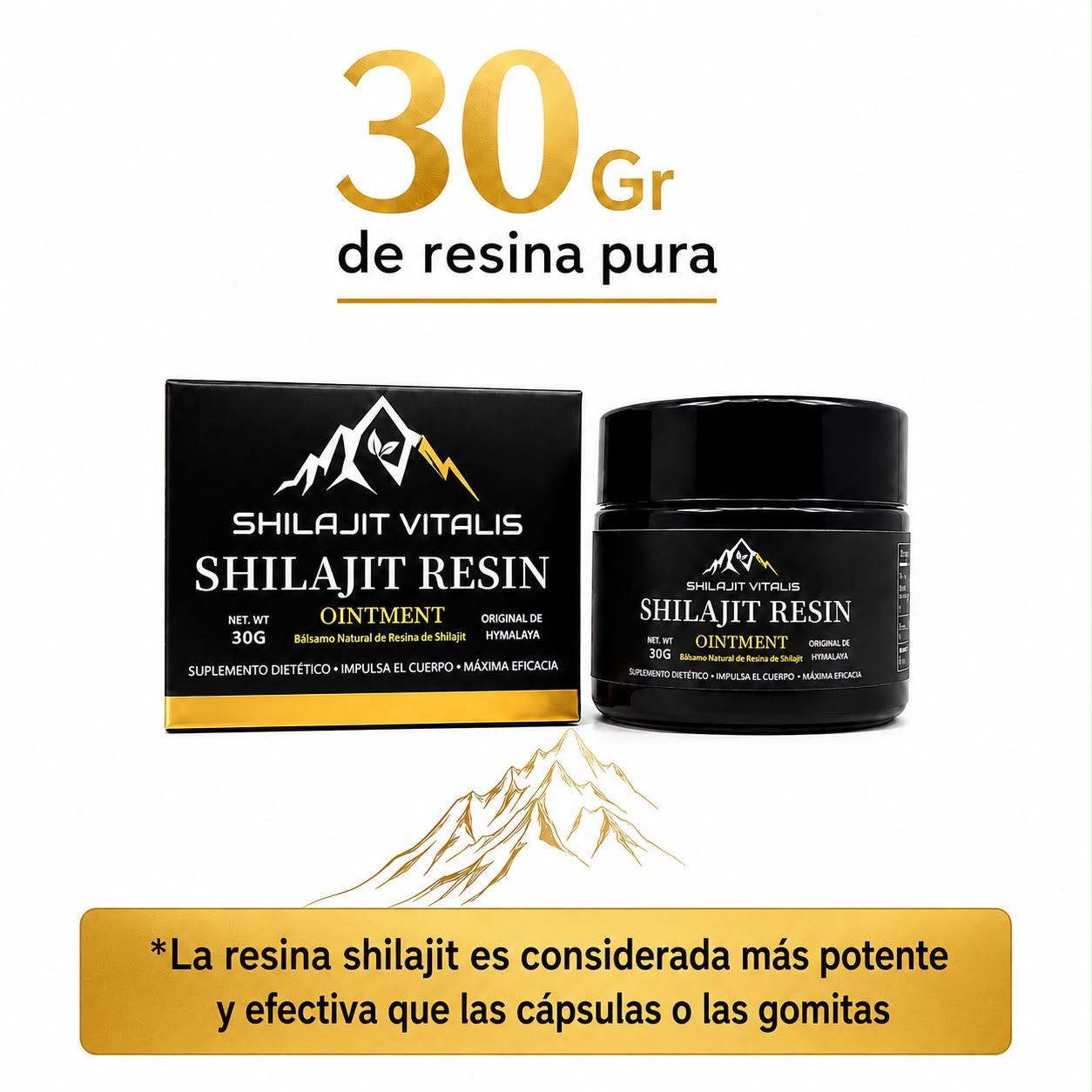 SHILAJIT ORO RESINA DE ALTA PUREZA  DEL HIMALAYA 🗻SE TU MEJOR VERSIÓN 🔥