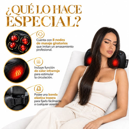 Cojín Masajeador Portátil • Shiatsu YZ169 YoYox